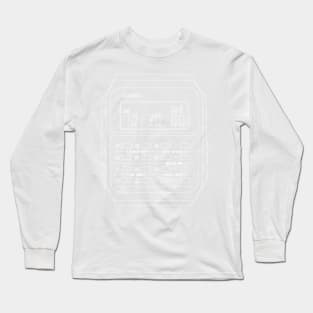 White Casio Calculator Watch Long Sleeve T-Shirt